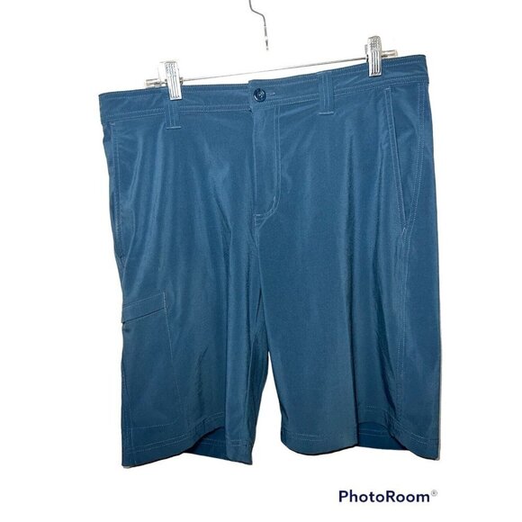 COLUMBIA Men’s Shorts Reg. Fit Size 36x 10 L Light Weight Blue Pockets Y - Picture 2 of 6